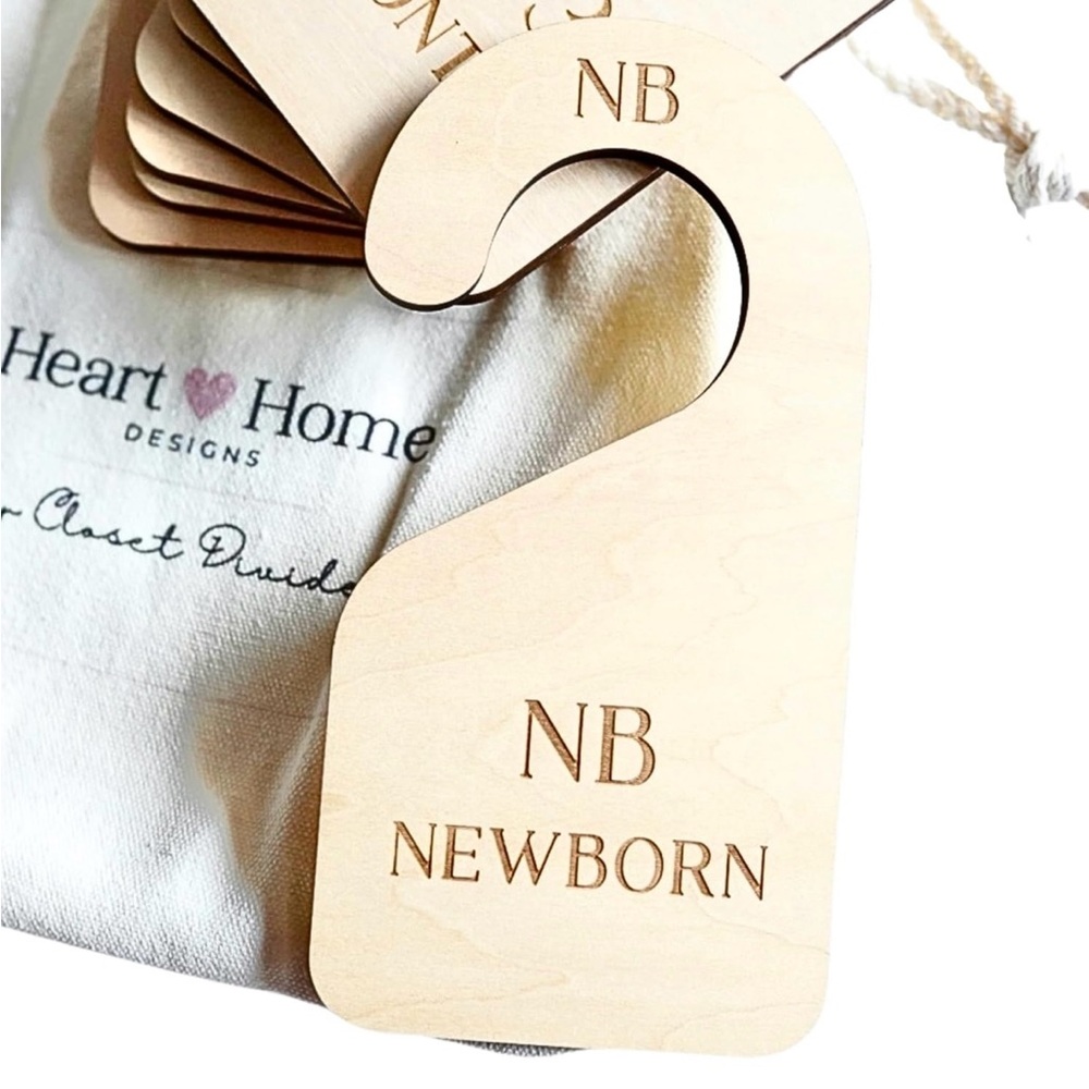 Wooden Newborn - 24 Months Closet Dividers